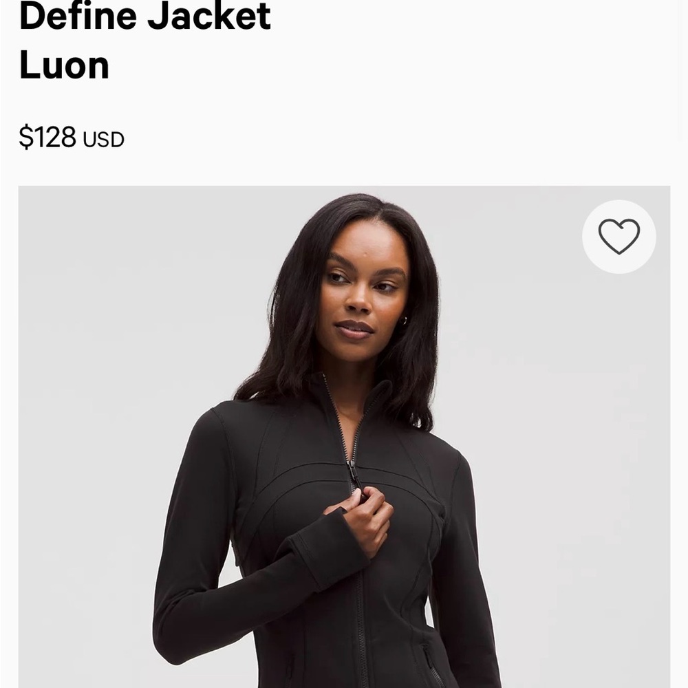 Black Define Jacket lulon